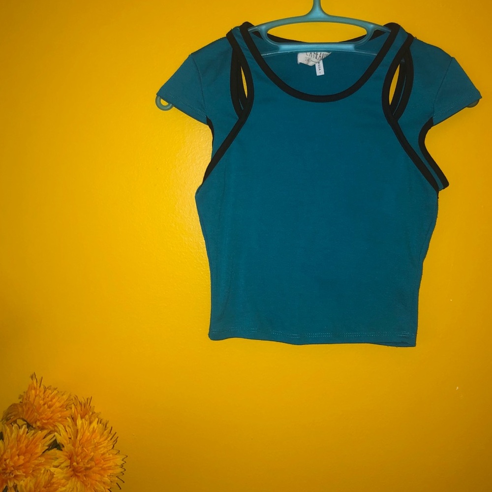 Crop Top With Cut Outs 🦋